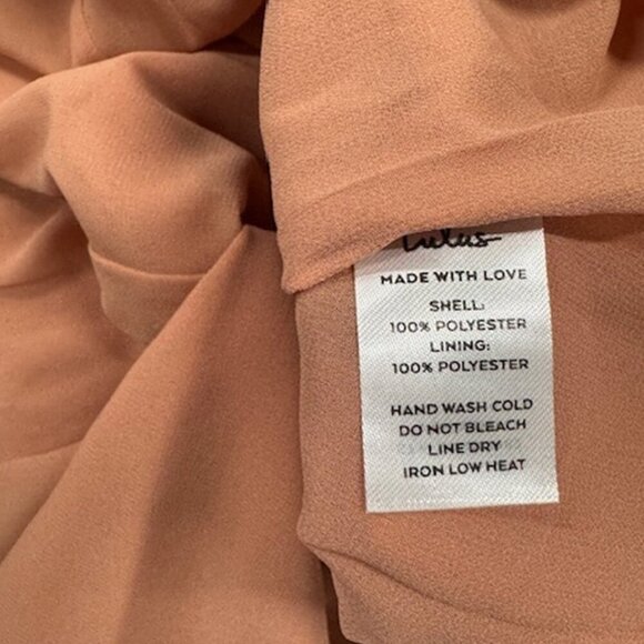 NWT Lulus Make it a Night to Remember Peach Satin Mini Dress - Picture 6 of 7